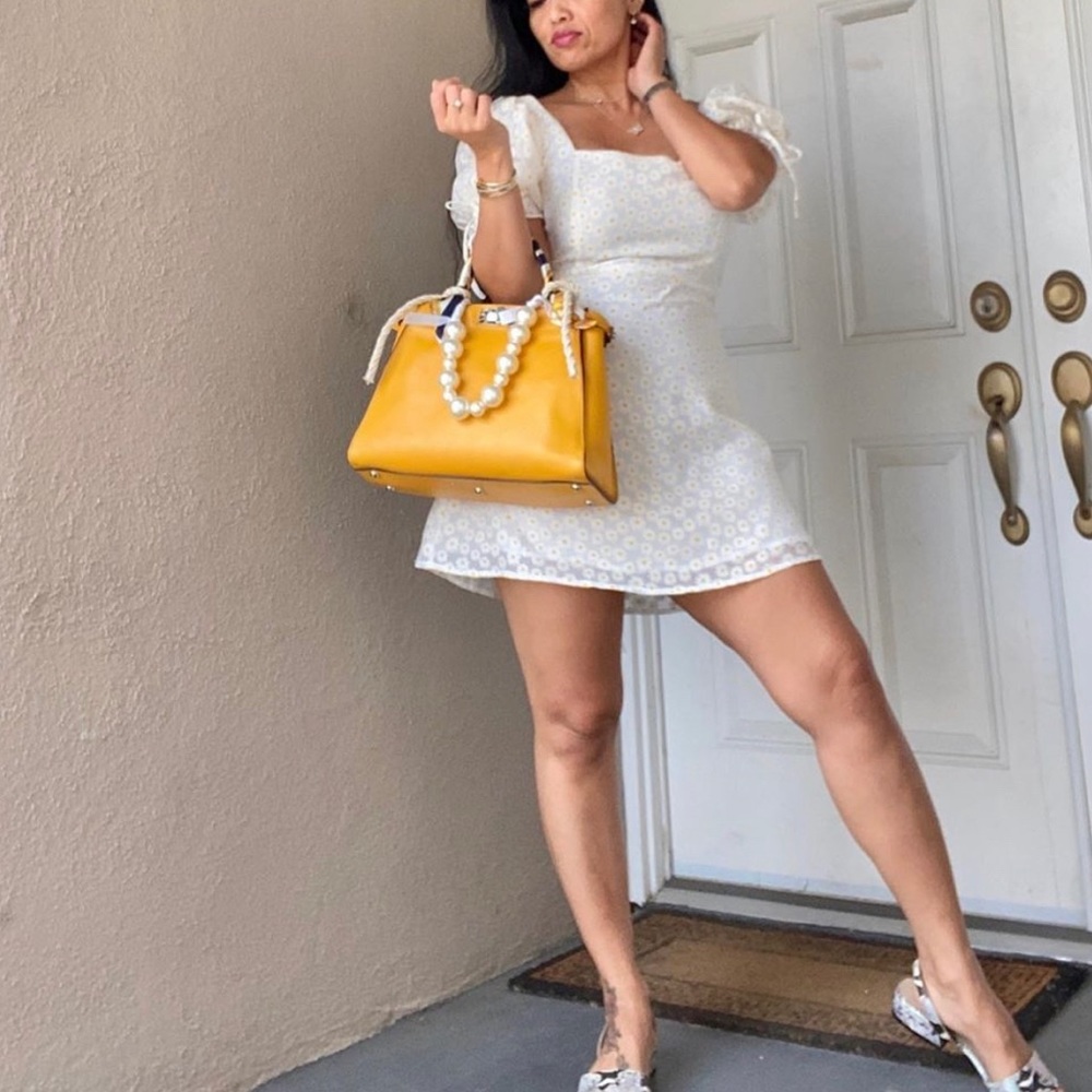 Fendi Peekaboo Medium Turtleshell trimmed bag